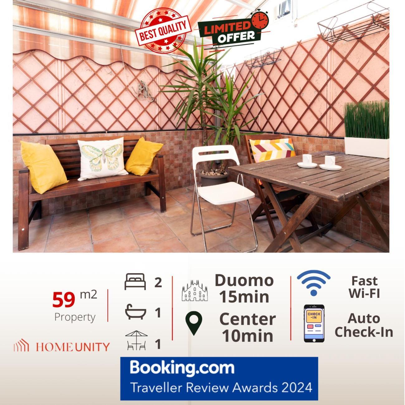 Terrace At 20 Minutes From Duomo - Homeunity Milán Exterior foto
